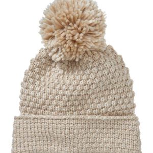 Moss stitch hat