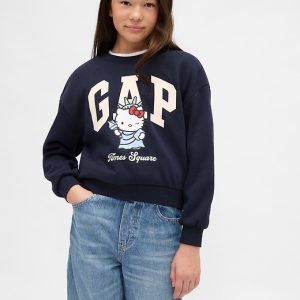 Kids VintageSoft Hello Kitty Logo Sweatshirt