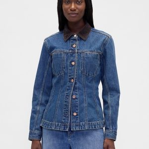 Fitted Longline Denim Jacket