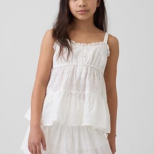 Kids Denim Tiered Tank Top