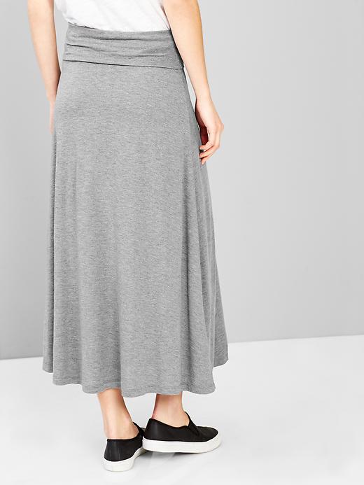 Foldover maxi skirt